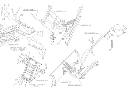 Attachments / 19a70063oem 52-Inch Plow Kit / Plow Hardware Pack Diagram and Parts List for 2022 Yard Machines Lawn Tractor